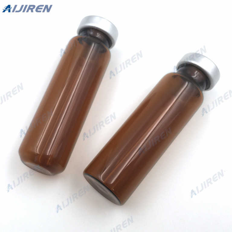 gc 20mm natural ptfe vials al crimp flat bottom nd20 for sale